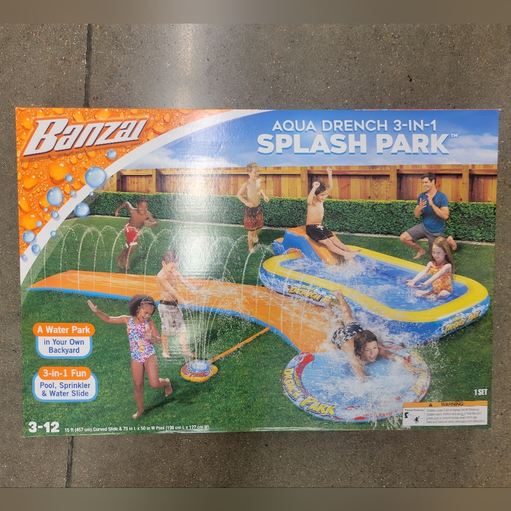 Banzai Aqua Drench 3 in 1 Splash Park